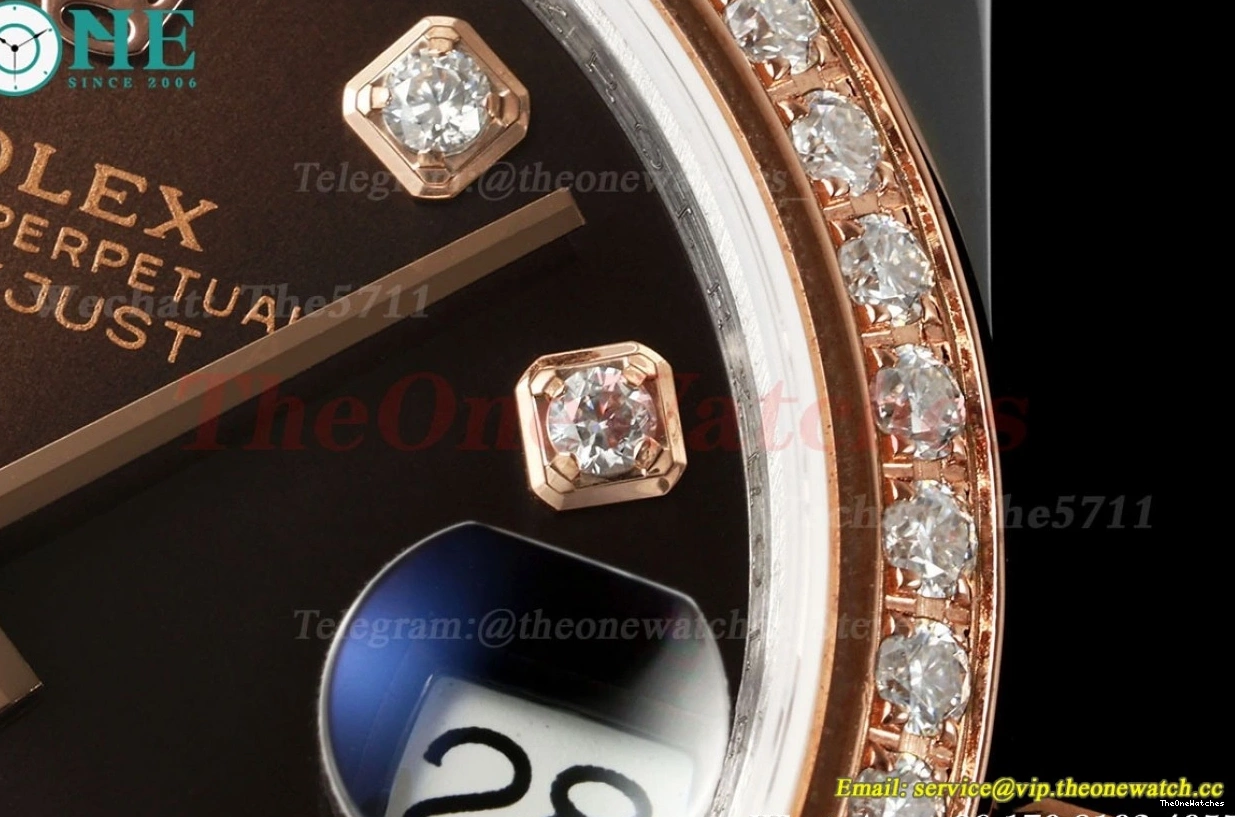 31mm Datejust Dia Dia Jub SS Brown 278271 JARF A2236 RG 0430
